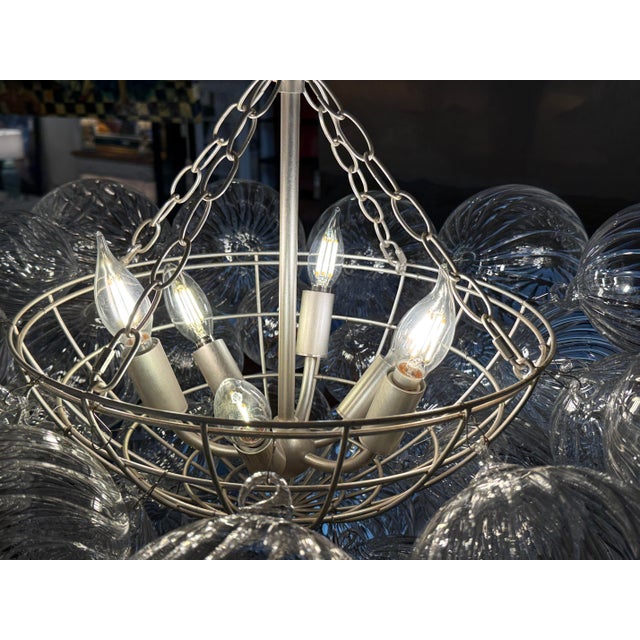 Silver Julie Neill for Visual Comfort Talia Series Chandelier, Medium For Sale - Image 8 of 12