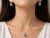 Art Deco Late 19th Century 18K White Gold Diamond Sapphire Pendant Necklace Earrings Set, 3 Pieces For Sale - Image 3 of 3