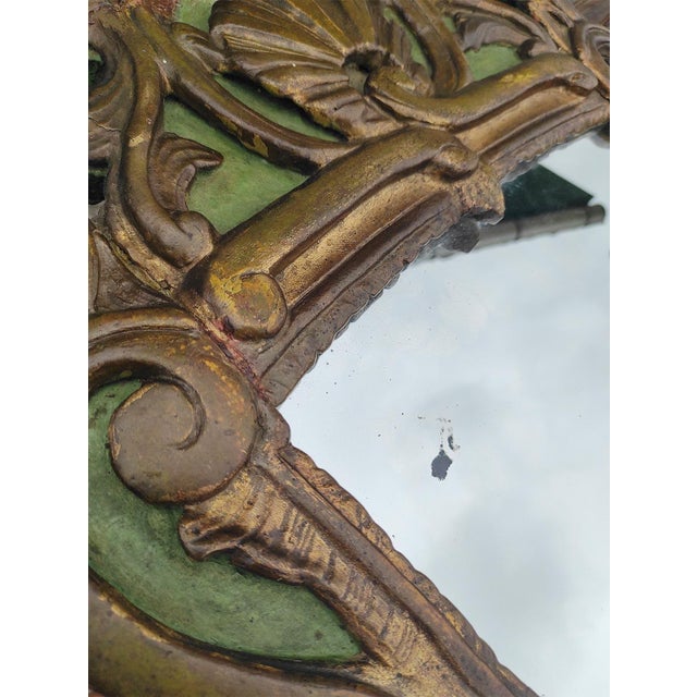 Antique Louis XV French Gilt Mirror, 19th Century For Sale - Image 6 of 11