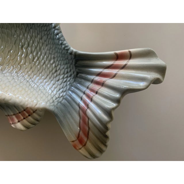 Fitz and Floyd Vintage MCM Fitz & Floyd Classics Fish Serving Platter For Sale - Image 4 of 5