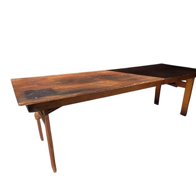 American Antique "Clipper" Style Folding Table For Sale - Image 3 of 16