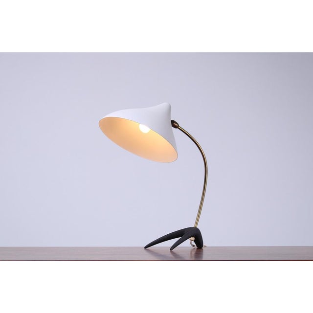 White Crowfoot Table Lamp from Cosack Leuchten, 1950s For Sale - Image 9 of 16