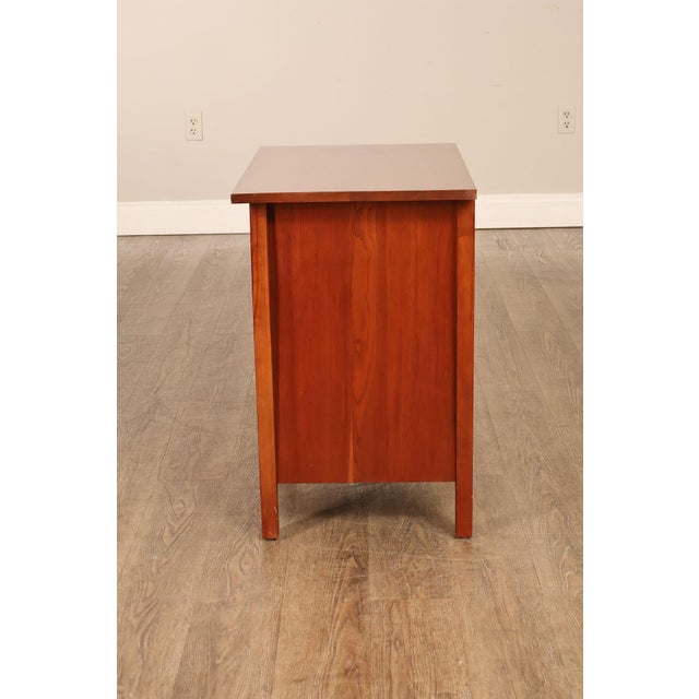 Stickley Mission Collection Harvey Ellis Cherry Three Drawer Nightstands For Sale - Image 17 of 18