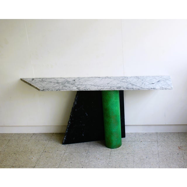 Italian Ambiguità Console Table by Lella and Massimo Vignelli for Casigliani, 1980s For Sale - Image 12 of 18