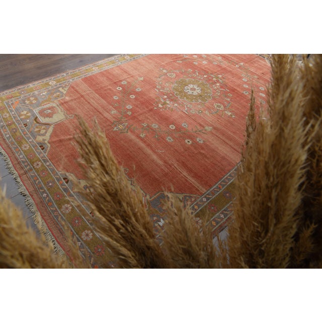 Islamic 1970s Vintage Persian Handmade Wool Cotton Red Area Rug For Sale - Image 3 of 11