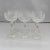 Vintage set of six etched small wine or liquor glasses , one of the glasses imperfect, no makers mark.