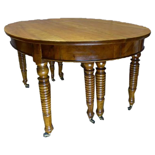 Large Antique Walnut Table For Sale