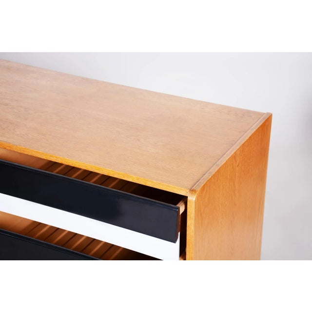 Mid-Century Modern Mid-Century Oak Sideboard attributed to Jiří Jiroutek for Interiér Praha, 1950s For Sale - Image 3 of 9