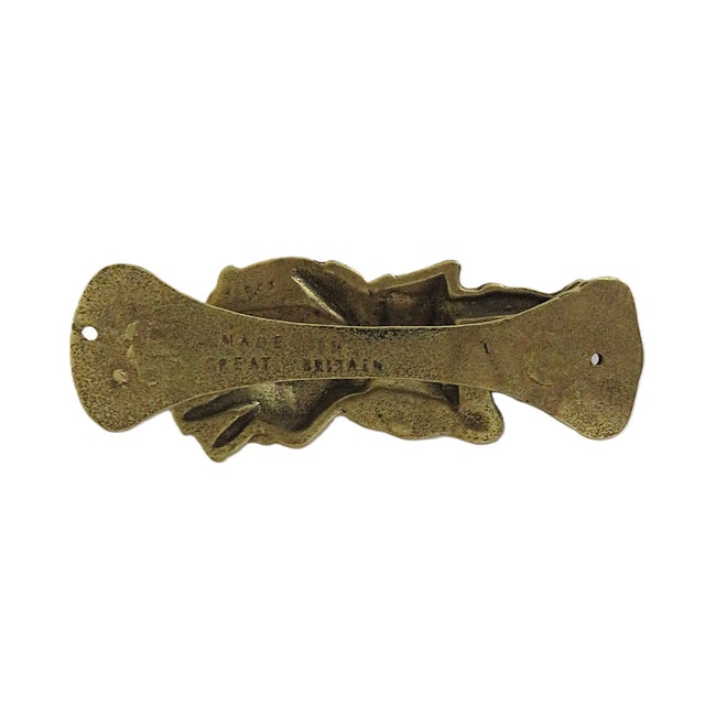 Contemporary Scottish Bag Piper Door Knocker Solid Brass Made in England For Sale - Image 3 of 3