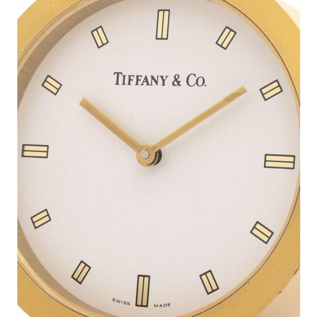 Tiffany & Co. Brass Desk Clocks, 4 For Sale - Image 9 of 12