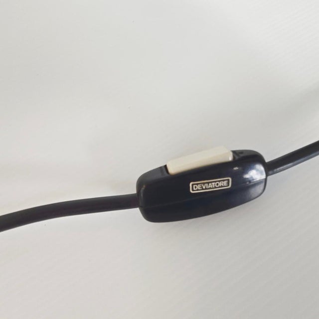 Maroon Vintage Italian Duck Table Lamp in Black and Burgundy Lacquered Wood, 1970s For Sale - Image 8 of 16