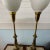 Metal 1960s Stiffel Style Brass and Enamel Torchiere Table Lamps - a Pair For Sale - Image 7 of 10