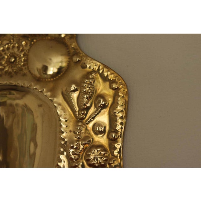 Mid-Century Baroque Swedish Brass Sconces For Sale - Image 13 of 18