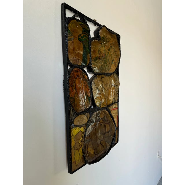 1970s Vintage Mixed Media Brutalist Wall Art Sculpture Artwork For Sale - Image 9 of 12