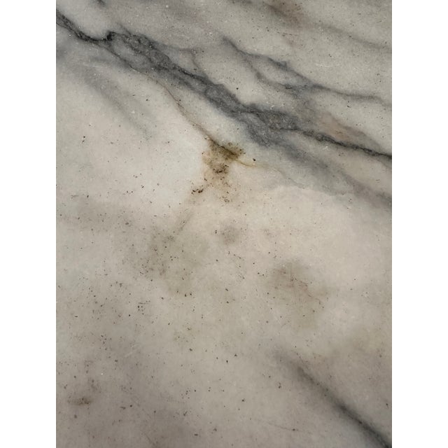 Classic Marble and Iron Bistro Table For Sale - Image 11 of 12