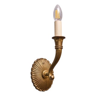 Classic Wall Lamps in Brass, Set of 2 For Sale