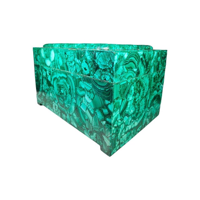 Large Mid-Century Malachite Box, 1950s For Sale - Image 11 of 14