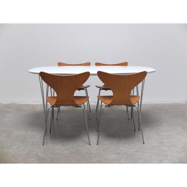 Super-Elliptical Dining Table by Piet Hein and Bruno Mathsson for Fritz Hansen, 1975 For Sale - Image 18 of 18