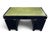 Antique British Campaign Style Executive Desk With Green Leather Writing Top For Sale - Image 13 of 15