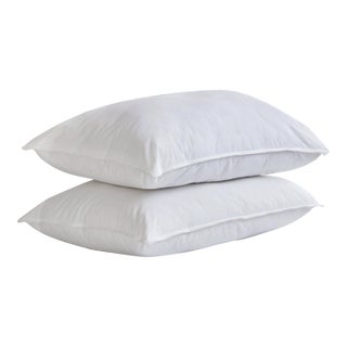 Premium Firm White Duck Down Pillow with TENCELTM Lyocell Organic Cotton Shell, Standard For Sale
