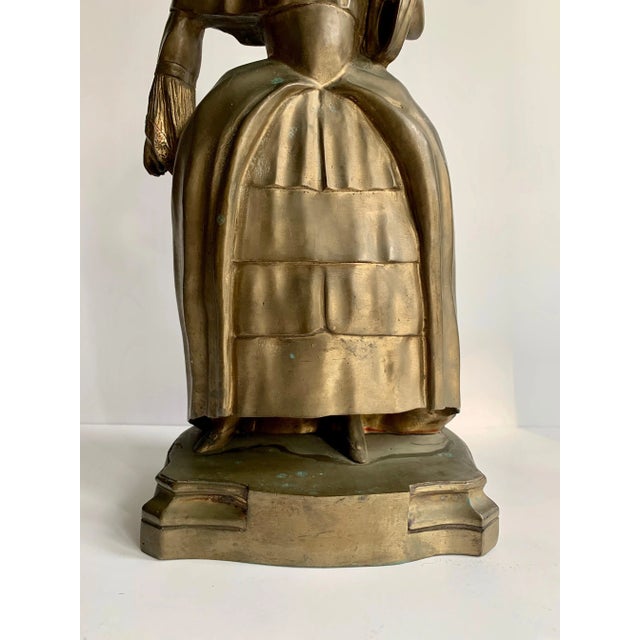Bronze Woman Sculpture Bookend For Sale In Los Angeles - Image 6 of 12