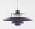 This iconic Danish 1960's hard to find purple-toned ceiling pendant light was designed by Poul Henningsen for Louis...