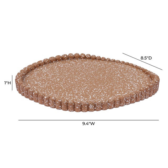 Alna Speckled Terracotta Catchall Tray For Sale - Image 4 of 4