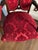 Early 20th Century Victorian Damask Red Armchair For Sale In Minneapolis - Image 6 of 9