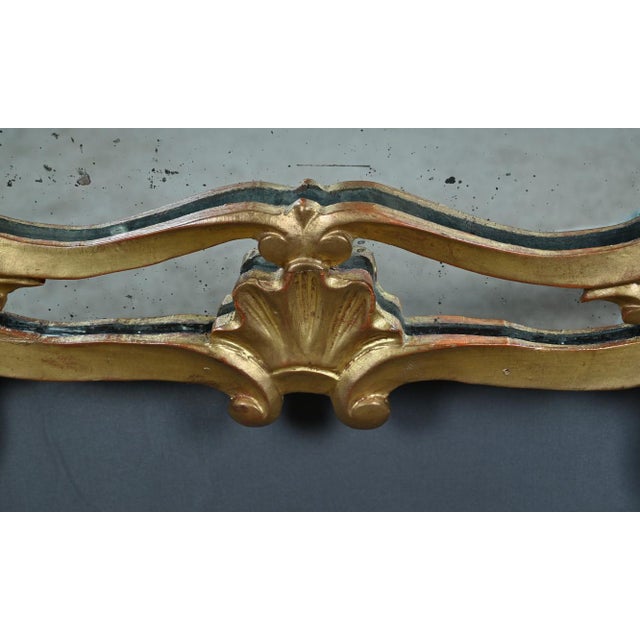Mid-19th Century Napoleon III Louis XV Giltwood Mirror with Parcloses For Sale - Image 14 of 16