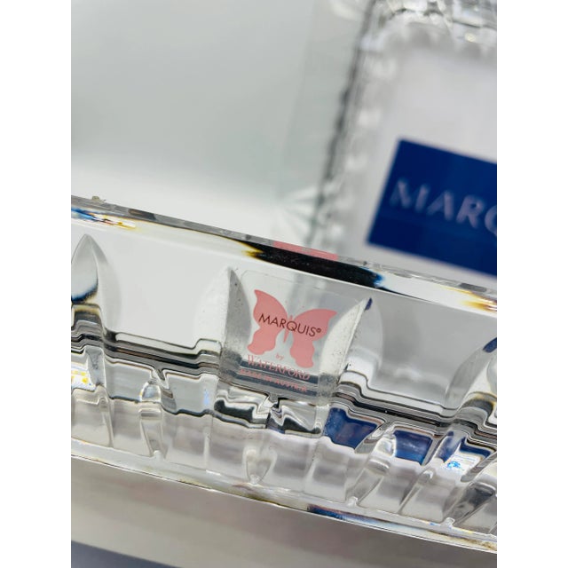 Waterford 1990s Marquis by Waterford Crystal Retired Sheridan Pattern 8 X 10 Photo Frames - Pair For Sale - Image 4 of 13