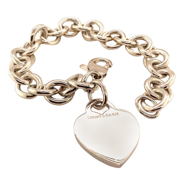 1990s Tiffany & Co. Estate Sterling Silver Bracelet 34.2 Grams For Sale
