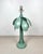 Vintage metal palm tree lamp. Newly lacquered in Benjamin Moore high gloss "Winchester Sage." Measures 24.5" T x 6" W at...