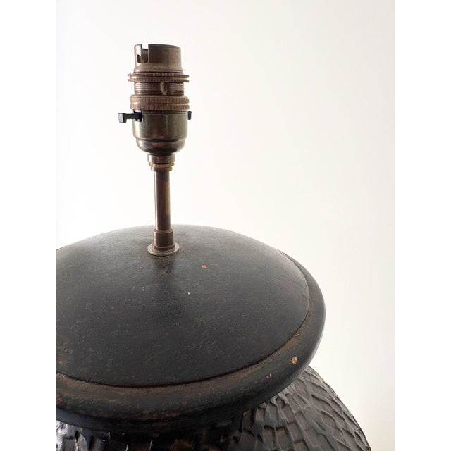 Large Vintage Pottery Table Lamp, 1970s For Sale - Image 12 of 12