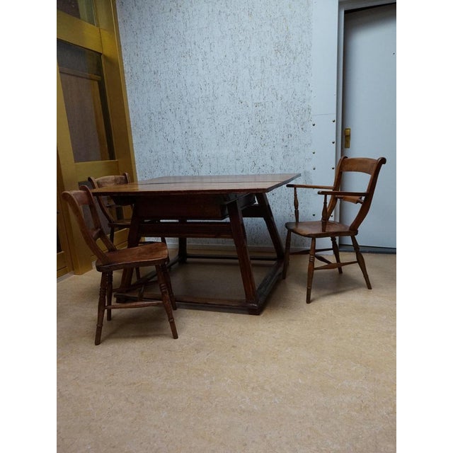 Antique Bankers Table or Merchants Table, 1800s For Sale - Image 10 of 18