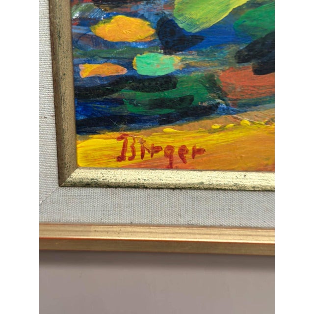 Birger E. Son Birger, Harbour, 1960s, Oil on Panel, Framed For Sale - Image 6 of 18