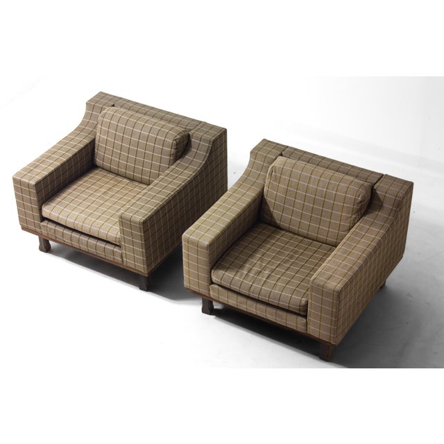 Textile Club Lounge Chairs by Dino Cavalli, 1970s, Set of 2 For Sale - Image 7 of 7