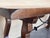 Brown 19th C. Dining or Console Table of Walnut with Lyre Legs and Heavy Top, Spain For Sale - Image 8 of 18