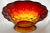 Mid-Century Modern Red to Gold Gradient Petal Rim Bowl For Sale - Image 3 of 5