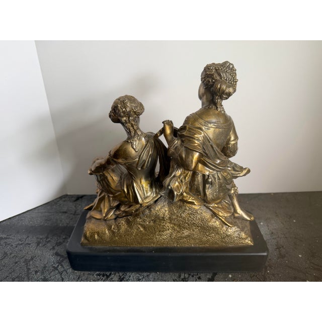 Victorian Adrien Étienne Gaudez French Gilt Bronze Allegorical Group of the Arts, “Hors Concours,” Circa 1880 For Sale - Image 3 of 12