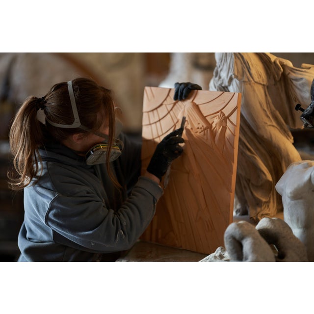 Art Deco Bas-Relief Gold After Rene Paul Chambellan, Chanin Building New York City For Sale - Image 4 of 18