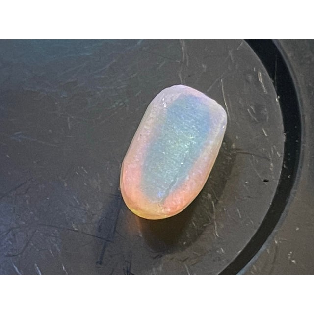 Blue Australian Jelly Opal With Play of Color 2 Carat For Sale - Image 8 of 8