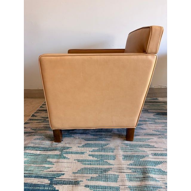 Authentic Mies Van Der Rohe for Knoll Leather Lounge Chairs – Pair (Circa 2009) For Sale In Austin - Image 6 of 11