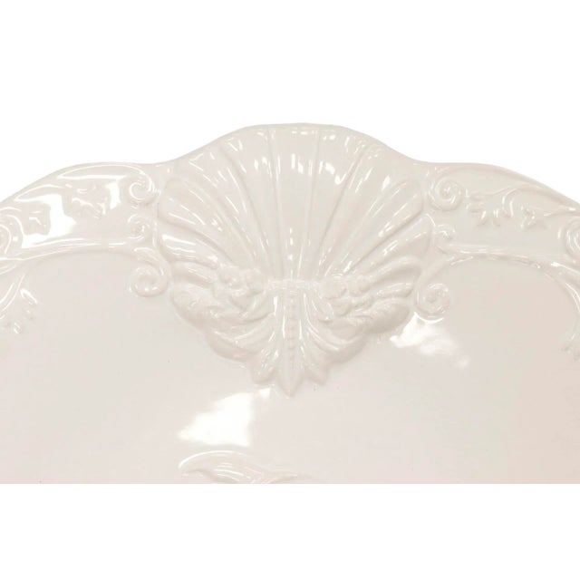 Late 20th Century Portuguese White Ceramic Lobster Platter For Sale - Image 5 of 6