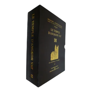 1990s Illustrated Volume Set, Louis Finot's Le Temple d'Angkor Vat Books (Limited Edition Reprint) - Set of 3