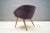 Mid-Century French Purple Cocktail Chair, 1950s For Sale - Image 6 of 11