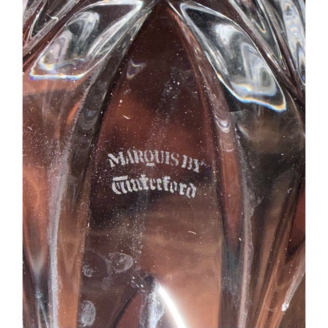 Elegant Marquis by Waterford three-section crystal serving bowl featuring beautifully cut crystal with a scalloped rim and...