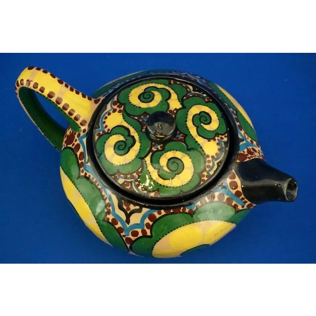 Futurist Ceramic Service from Ruggero Lanni Rome, Italy, 1920s, Set of 15 For Sale - Image 14 of 18