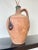 Mid-Century Modern Earthly Vintage Primitive Vase Terracotta With Black and Beige Accent Design For Sale - Image 3 of 13