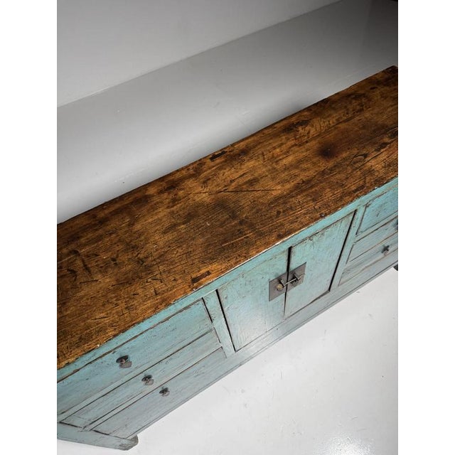 Chinese Blue Sideboard For Sale - Image 13 of 18