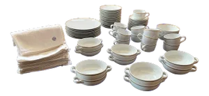 McM: Pan Am Airline's First-Class China Service for Trans-Atlantic Flights - 69 Piece Set